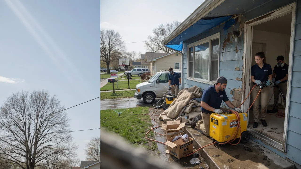 Basement Flood Cleanup in Golden, MO near me